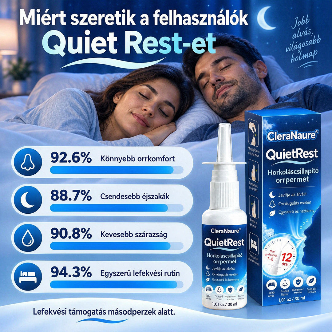 CleraNaure® QuietRest horkoláscsökkentő orrspray