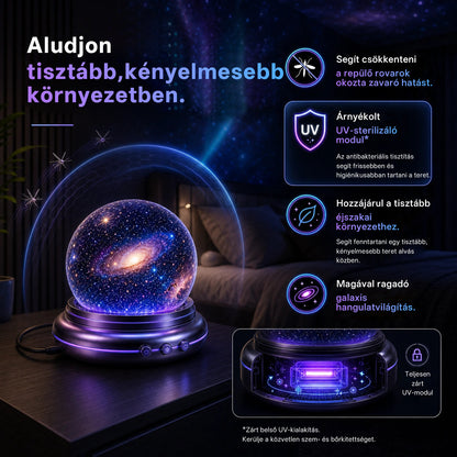 🫧CleraNaure® Új generációs intelligens éjszakai fényprojektor – Dinamikus 5D holografikus látvány HD-minőségben