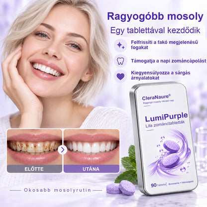 CleraNaure® LumiPearl Lila Zománctabletták