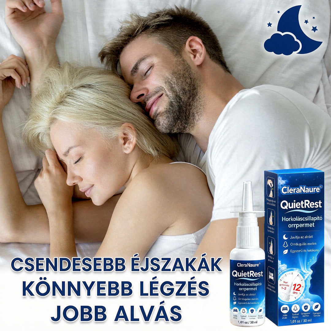 CleraNaure® QuietRest horkoláscsökkentő orrspray