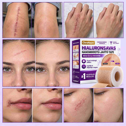 CleraNaure® Hyaluronsavas Nanomikrotű-hegjavító Tapasz