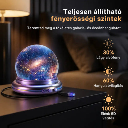 🫧CleraNaure® Új generációs intelligens éjszakai fényprojektor – Dinamikus 5D holografikus látvány HD-minőségben