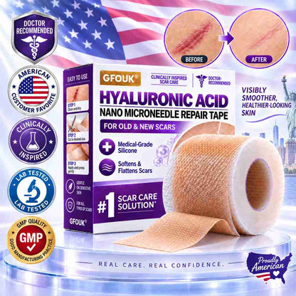 ✅GFOUK® Hyaluronic Acid Nano Microneedle Repair Tape🗽🎁