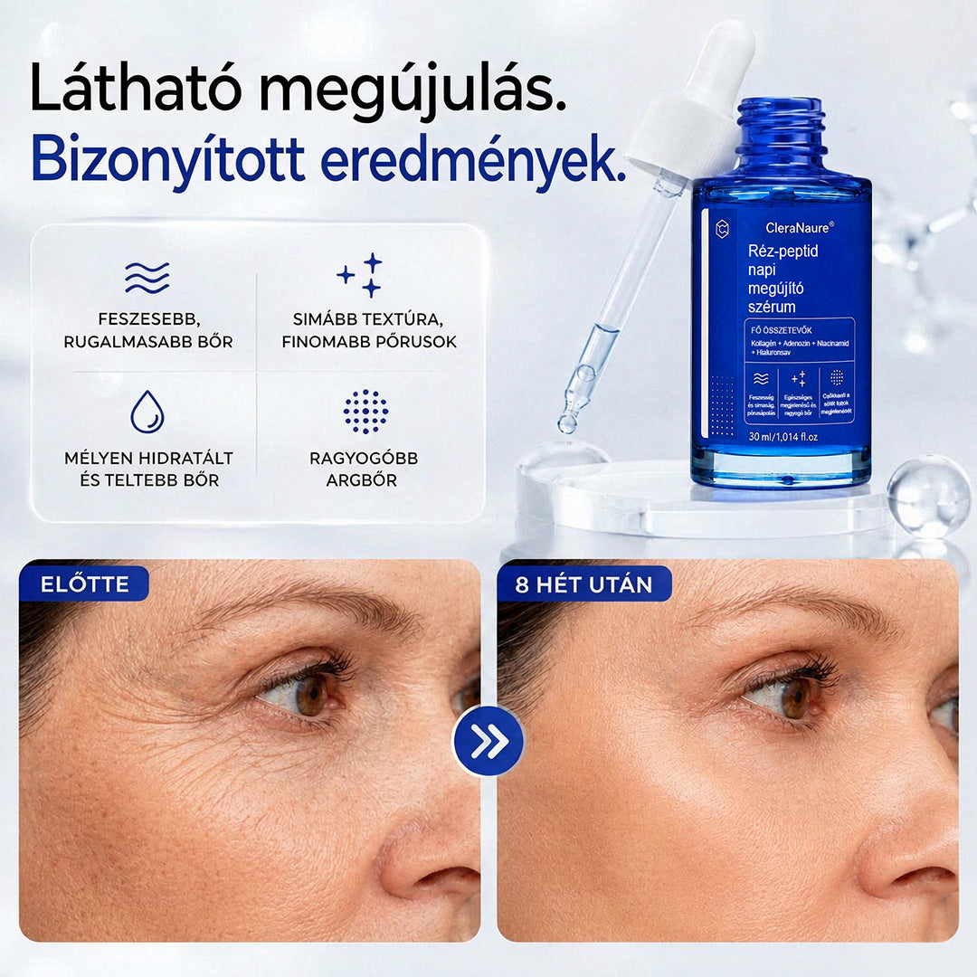 🥇CleraNaure® Rézpeptid Napi Megújító Szérum