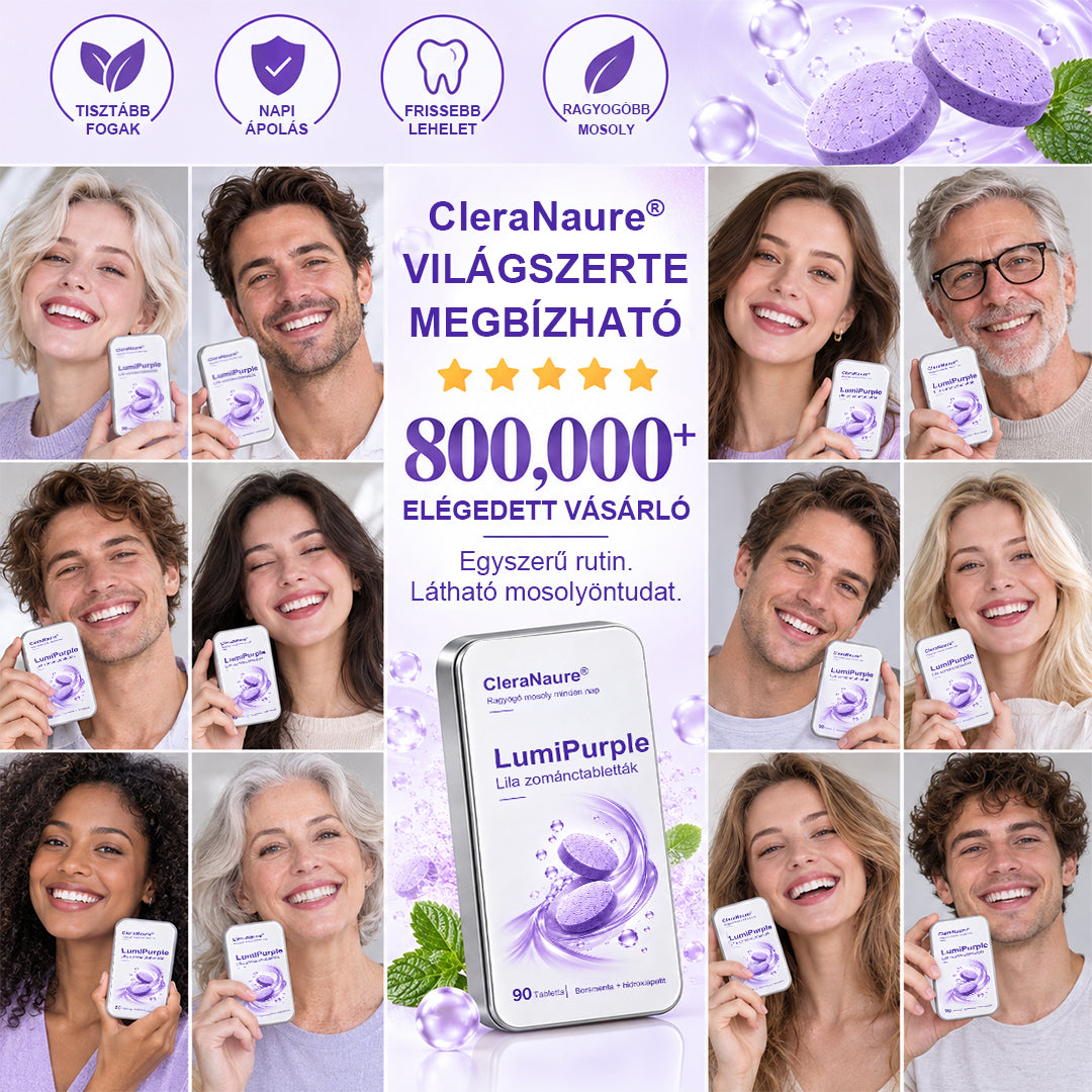 CleraNaure® LumiPearl Lila Zománctabletták