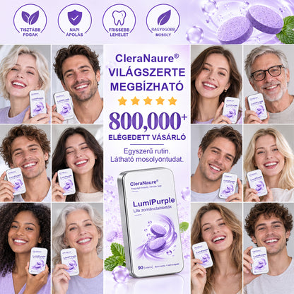 CleraNaure® LumiPearl Lila Zománctabletták