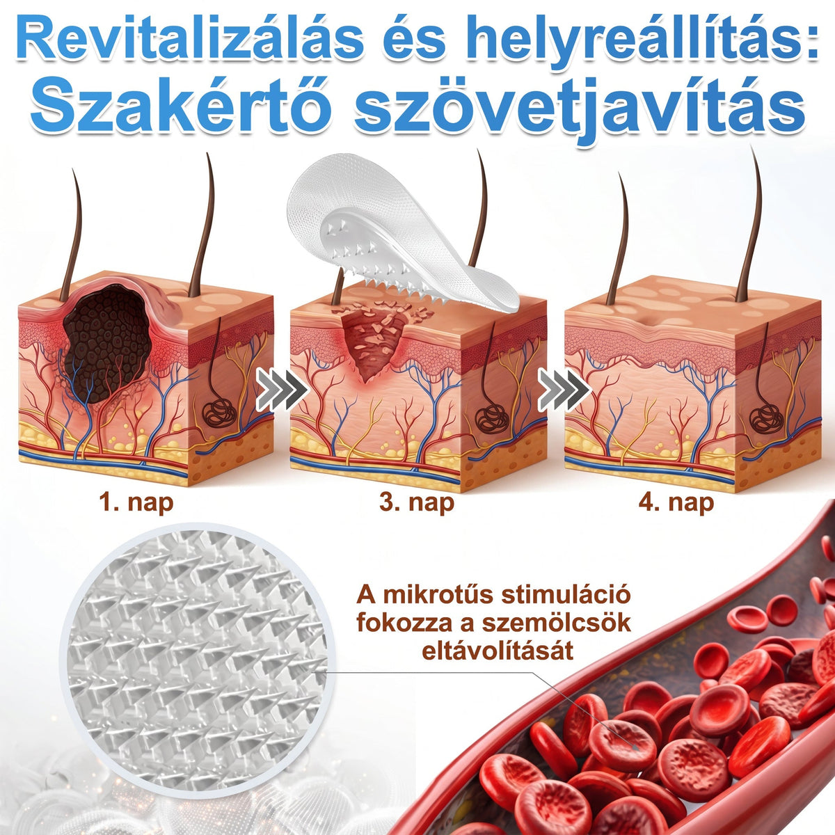 CleraNaure® 2 az 1-ben mikrotűs és hidrokolloid tapasz | Kiálló anyajegyek, aknék, lapos szemölcsök és bőrnövedékek eltávolítására | Segít csökkenteni a ráncokat, hegeket és bőrhibákat | Láthatatlan tapasz az arcra és testre