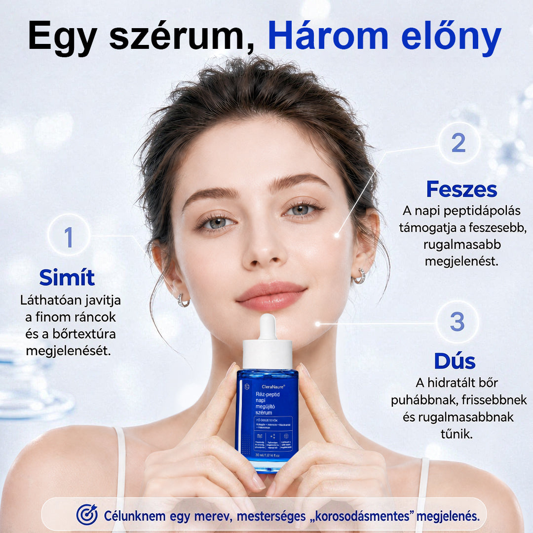🥇CleraNaure® Rézpeptid Napi Megújító Szérum