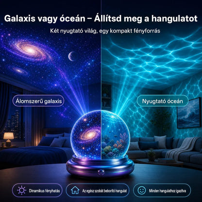🫧CleraNaure® Új generációs intelligens éjszakai fényprojektor – Dinamikus 5D holografikus látvány HD-minőségben