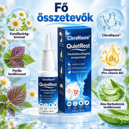 CleraNaure® QuietRest horkoláscsökkentő orrspray