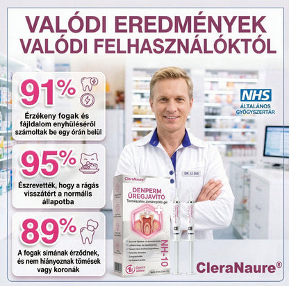 🥇CleraNaure® DenPerm Üregjavító Természetes Zománctömő Gél