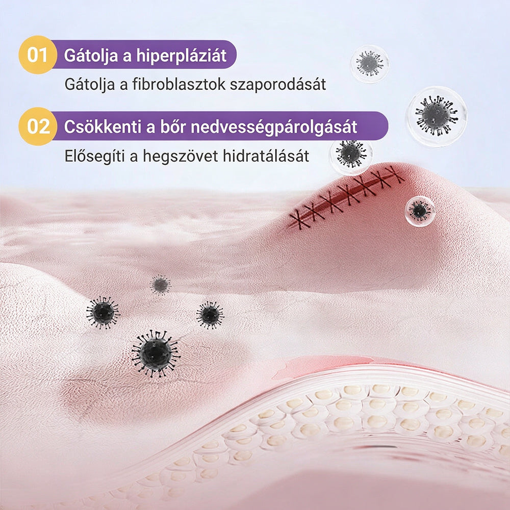 CleraNaure® Hyaluronsavas Nanomikrotű-hegjavító Tapasz