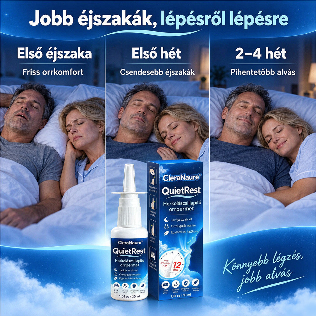 CleraNaure® QuietRest horkoláscsökkentő orrspray