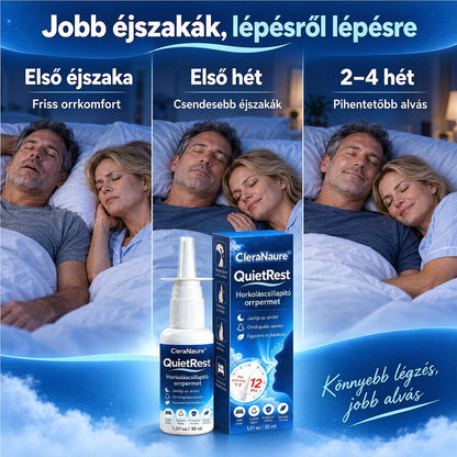 CleraNaure® QuietRest horkoláscsökkentő orrspray