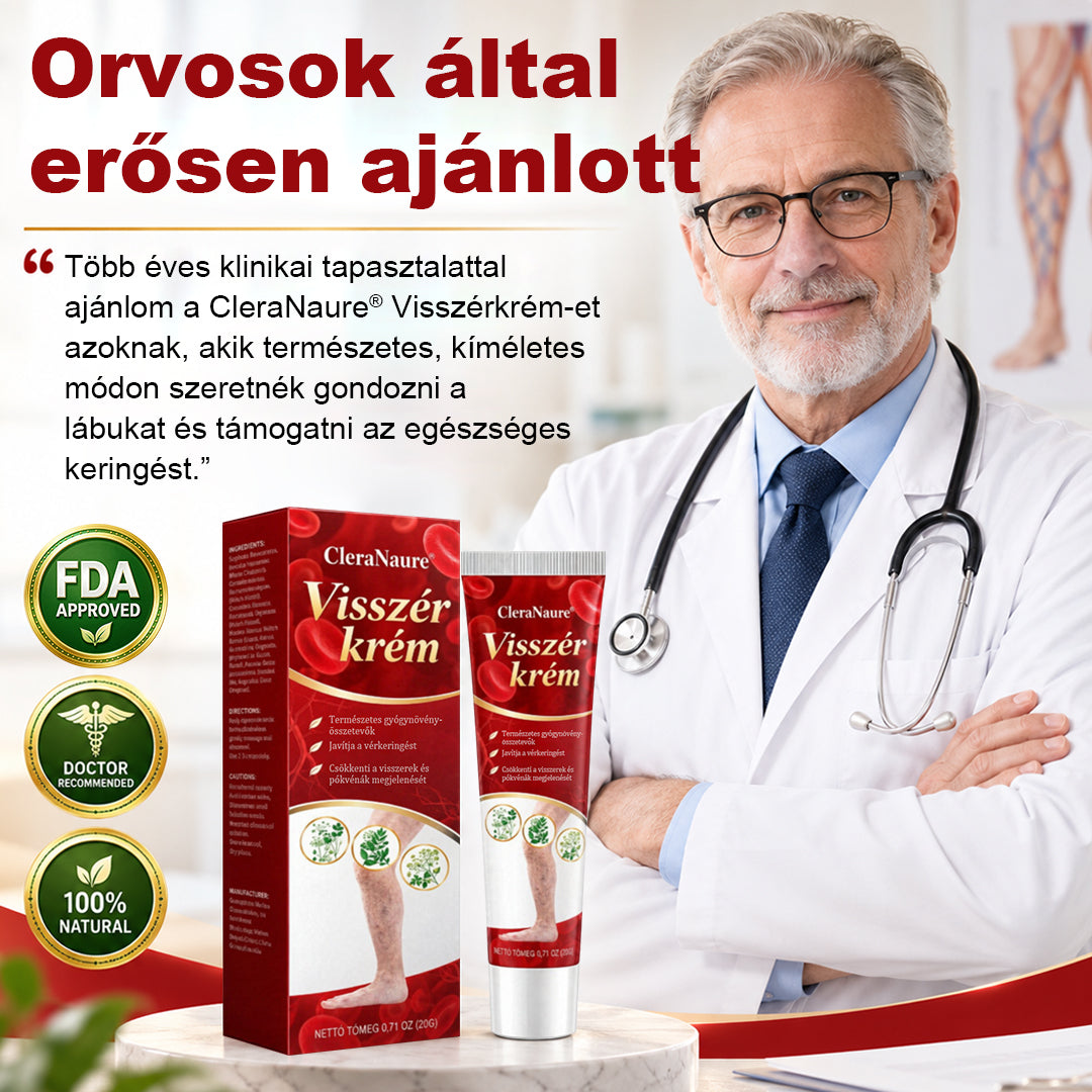 CleraNaure® visszérkezelő krém