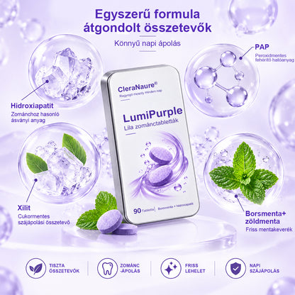 CleraNaure® LumiPearl Lila Zománctabletták