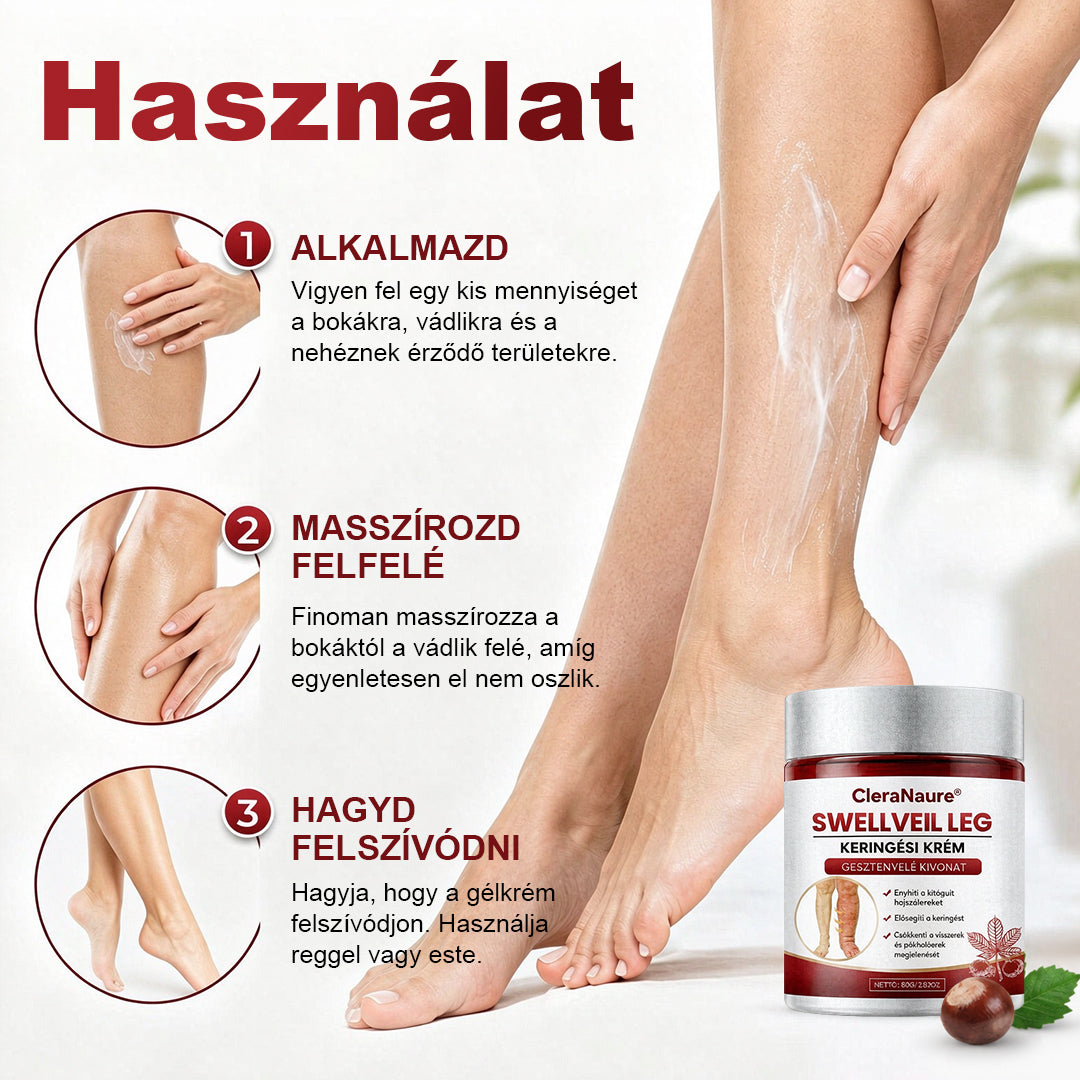 CleraNaure® SwellVeil Lábkeringés-krém