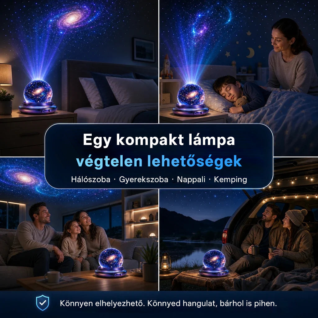 🫧CleraNaure® Új generációs intelligens éjszakai fényprojektor – Dinamikus 5D holografikus látvány HD-minőségben