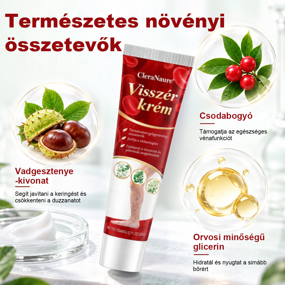 CleraNaure® visszérkezelő krém