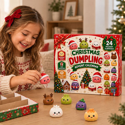 🎅 CHRISTMAS SPECIAL | 24 Days of Mini Squishies – Cute 2026 Advent Calendar with Daily Dumpling Surprises