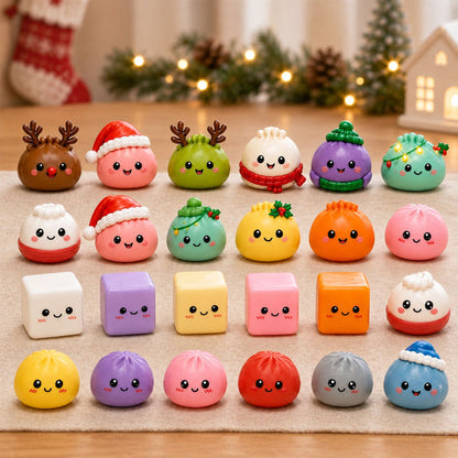 🎅 CHRISTMAS SPECIAL | 24 Days of Mini Squishies – Cute 2026 Advent Calendar with Daily Dumpling Surprises