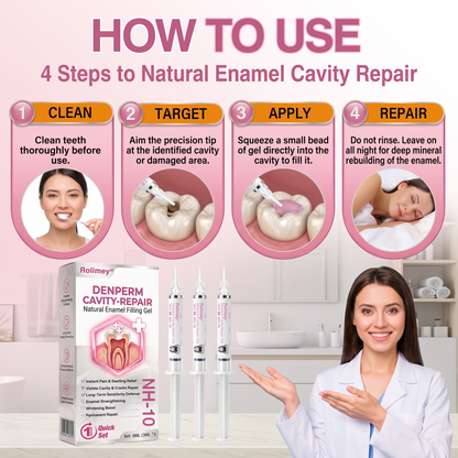 Rolimey® DenPerm Cavity-Repair Natural Enamel Filling Gel